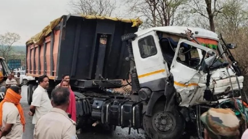 सोनभद्र में दर्दनाक हादसा, घर के बाहर चारपाई पर सो रहे युवक को डंपर ने कुचला, मौके पर मौत