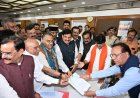 राज्यसभा द्विवार्षिक चुनाव 2026: भाजपा उम्मीदवार रजनीश अग्रवाल और तरुण चुग ने भरा नामांकन