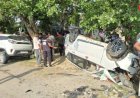 आगरा-ग्वालियर हाईवे पर भीषण सड़क हादसा, दो कारों की आमने-सामने टक्कर में 3 की मौत, 12 घायल