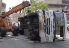 गाजियाबाद में बड़ा सड़क हादसा: नए बस अड्डे के पास पलटी उत्तराखंड रोडवेज बस, चालक समेत 16 घायल; एक घंटे तक लगा रहा जाम
