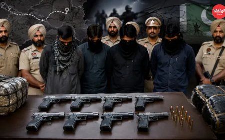 अमृतसर पुलिस की बड़ी कार्रवाई अफगान नागरिक समेत 4 आरोपी गिरफ्तार, सीमा पार हथियार तस्करी नेटवर्क का भंडाफोड़