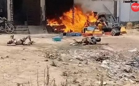 जयपुर में पटाखा गोदाम में भीषण आग, बच्चे समेत 4 की दर्दनाक मौत, रिहायशी इलाके में मचा हाहाकार