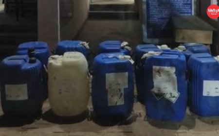 उत्तर प्रदेश में बड़ी कार्रवाई गंगा एक्सप्रेस-वे पर 629 किलो प्रतिबंधित केमिकल बरामद, तस्करी नेटवर्क का खुलासा