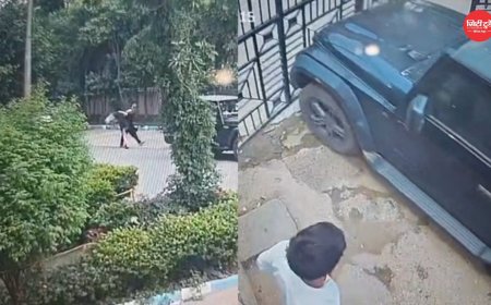 गुरुग्राम में दिल्ली पुलिस के सिपाही की दबंगई, एक्स गर्लफ्रेंड को सड़क पर घसीटकर पीटने का आरोप, CCTV में कैद हुई घटना