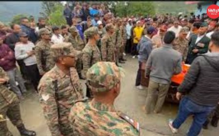 रोहित रावत अमर रहे' के नारों से गूंजा टिहरी, वीर सपूत की अंतिम यात्रा में उमड़ा जनसैलाब