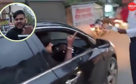 नरसिंहपुर में काली फिल्म और हूटर लगी कार पर पुलिस की कार्रवाई, सांसद के बेटे से जुड़ा मामला चर्चा में