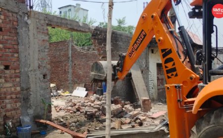 जालंधर में नशा तस्कर के अवैध ढाबे पर बुलडोजर, नगर निगम और पुलिस ने दूसरी बार की कार्रवाई