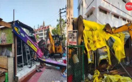 जम्मू में चला बुलडोजर,  रेलवे स्टेशन के पास 10 करोड़ की सरकारी जमीन अतिक्रमण मुक्त