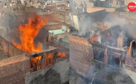 ग्रेटर नोएडा के दादरी में मकान की तीसरी मंजिल पर आग, दमकल की त्वरित कार्रवाई से टला बड़ा हादसा