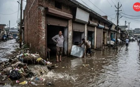 ग्रेटर नोएडा के K-ब्लॉक में जलभराव से उद्योग प्रभावित, उद्यमियों ने यूपीसीडा के खिलाफ आंदोलन की चेतावनी दी