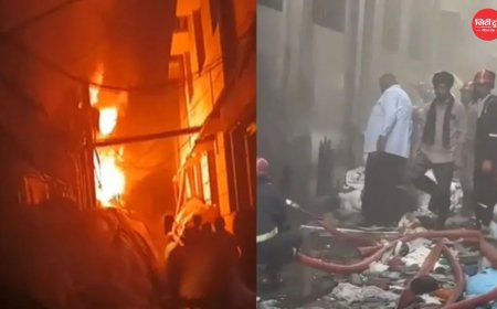 लुधियाना की निटवेयर फैक्ट्री में भीषण आग: 35 दमकल गाड़ियों ने घंटों की मशक्कत के बाद पाया काबू, करोड़ों का नुकसान