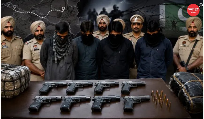 अमृतसर पुलिस की बड़ी कार्रवाई अफगान नागरिक समेत 4 आरोपी गिरफ्तार, सीमा पार हथियार तस्करी नेटवर्क का भंडाफोड़