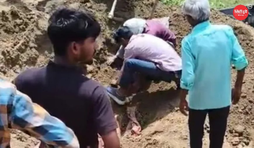 अलीगढ़ में दर्दनाक हादसा सोते चौकीदार पर गिरा मिट्टी से भरा डंपर, जिंदा दफन होकर मौत