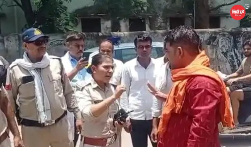 सतना ट्रैफिक पुलिस का बड़ा एक्शन नेतागिरी नहीं आई काम, अस्पताल रोड से 8 बाइक जब्त