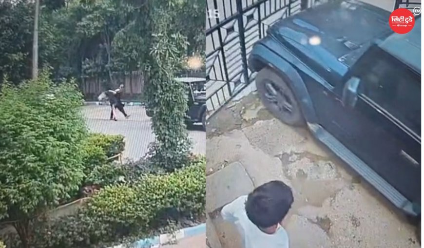 गुरुग्राम में दिल्ली पुलिस के सिपाही की दबंगई, एक्स गर्लफ्रेंड को सड़क पर घसीटकर पीटने का आरोप, CCTV में कैद हुई घटना
