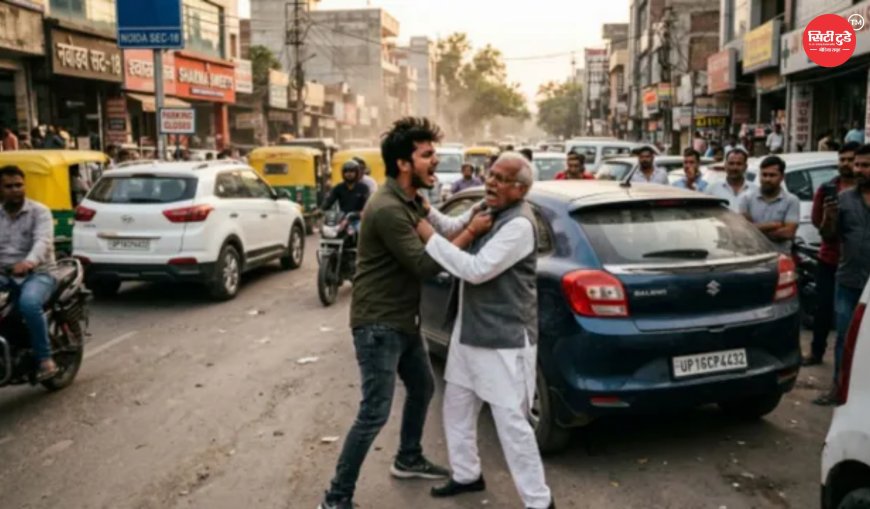 नोएडा में पार्किंग विवाद में 77 वर्षीय रिटायर्ड बैंक अधिकारी की मौत, IIT रुड़की पासआउट पड़ोसी हिरासत में