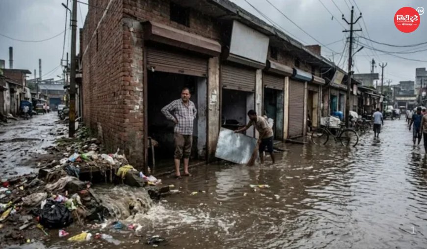 ग्रेटर नोएडा के K-ब्लॉक में जलभराव से उद्योग प्रभावित, उद्यमियों ने यूपीसीडा के खिलाफ आंदोलन की चेतावनी दी