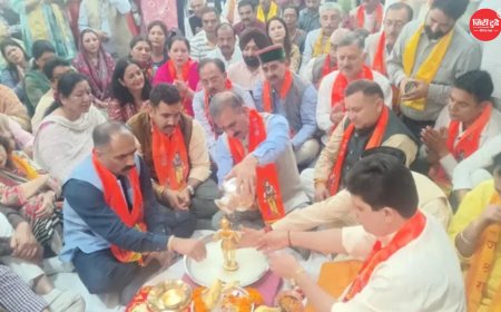 अयोध्या श्रीराम मंदिर में कथित चढ़ावा चोरी के मामले पर हिमाचल में सियासत तेज, CM सुक्खू के नेतृत्व में कांग्रेस का प्रदर्शन; शिमला में की राम पूजा, निष्पक्ष जांच की मांग