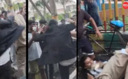 कानपुर में पुलिसकर्मी और वकील के बीच सड़क पर मारपीट, VIDEO वायरल; 11 थप्पड़ और लात-घूंसों की घटना के बाद UP-112 सिपाही सस्पेंड, जांच जारी