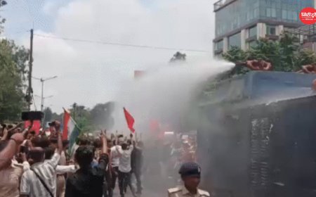पटना में छात्रों का प्रदर्शन उग्र: राजभवन मार्च रोकने पर पुलिस से झड़प, लाठीचार्ज और आंसू गैस के बाद बढ़ा तनाव