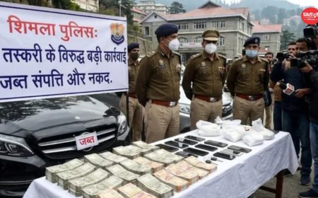 शिमला में नशा तस्कर की ₹17 लाख की संपत्ति जब्त, लग्जरी कार और नकदी पर पुलिस की कार्रवाई