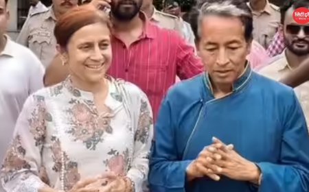 सोनम वांगचुक अस्पताल से डिस्चार्ज होकर पहुंचे राजघाट, बोले- शांति और गांधी के रास्ते से मिली सफलता