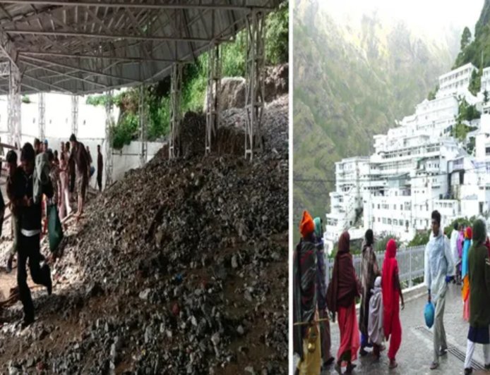 वैष्णो देवी यात्रा पर बारिश और भूस्खलन का असर: बैटरी कार व हेलीकॉप्टर सेवा अगले आदेश तक बंद, पारंपरिक मार्ग से 18 हजार श्रद्धालुओं ने किए दर्शन