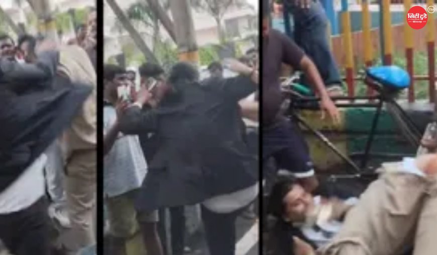 कानपुर में पुलिसकर्मी और वकील के बीच सड़क पर मारपीट, VIDEO वायरल; 11 थप्पड़ और लात-घूंसों की घटना के बाद UP-112 सिपाही सस्पेंड, जांच जारी
