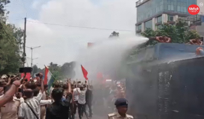 पटना में छात्रों का प्रदर्शन उग्र: राजभवन मार्च रोकने पर पुलिस से झड़प, लाठीचार्ज और आंसू गैस के बाद बढ़ा तनाव