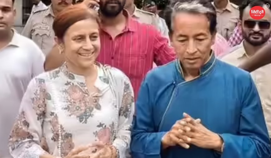 सोनम वांगचुक अस्पताल से डिस्चार्ज होकर पहुंचे राजघाट, बोले- शांति और गांधी के रास्ते से मिली सफलता