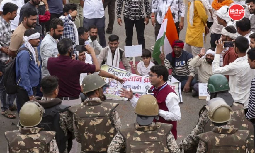 भोपाल में किसान आंदोलन तीसरे दिन उग्र: बैरिकेडिंग तोड़ CM हाउस की ओर बढ़े प्रदर्शनकारी, अर्धनग्न प्रदर्शन और सद्बुद्धि यज्ञ से सरकार पर दबाव