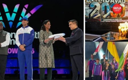 2030 कॉमनवेल्थ गेम्स की मेजबानी करेगा भारत, ग्लासगो में भारत को सौंपा गया आधिकारिक ध्वज और होस्ट बैटन