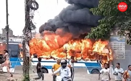 पटना में सड़क हादसे के बाद बवाल: युवक की मौत से गुस्साई भीड़ ने 10 गाड़ियां फूंकीं, ट्रैफिक चौकी में लगाई आग; NH-30 जाम
