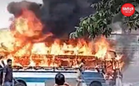 पटना में सड़क हादसे के बाद बवाल, युवक की मौत से भड़की भीड़ ने फूंकी 10 गाड़ियां; ट्रैफिक चौकी में लगाई आग