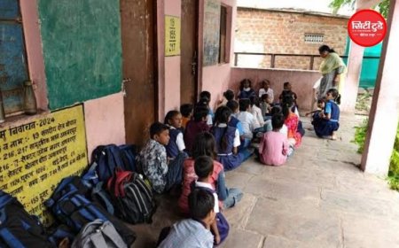 भोपाल के सरकारी स्कूल की बदहाल तस्वीर: 70 बच्चों के लिए सिर्फ एक शिक्षिका, बिजली-पानी तक नहीं; कॉरिडोर में चल रही कक्षाएं