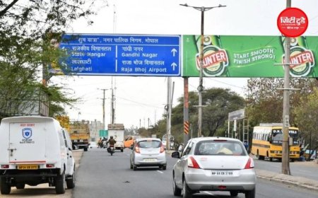 भोपाल में 8 से 16 अगस्त तक ट्रैफिक डायवर्ट: गांधी नगर फ्लायओवर के पास सर्विस रोड का निर्माण, इन रास्तों से गुजरेंगे वाहन