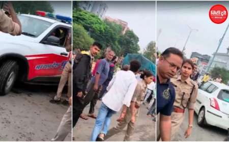 इंदौर के राऊ में रफ्तार का कहर: इनोवा ने बाइक-स्कूटर को मारी टक्कर, बुजुर्ग को 200 मीटर तक घसीटा; 5 घायल