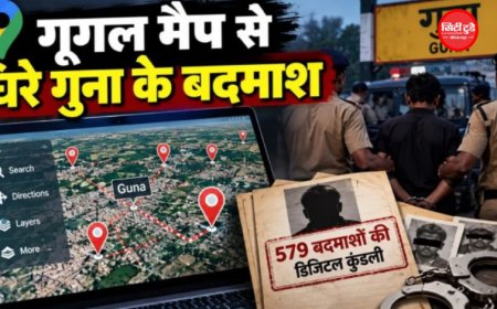 गूगल मैप पर दर्ज हुए गुना के 579 वारंटी बदमाश, पुलिस ने तैयार की डिजिटल प्रोफाइल; अब लोकेशन के आधार पर होगी कार्रवाई