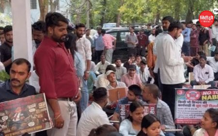 6 महीने से आयुष्मान का पेमेंट नहीं, धरने पर बैठे डॉक्टर: भोपाल में प्राइवेट हॉस्पिटल एसोसिएशन का प्रदर्शन; एनबीएचएस हटाने की मांग