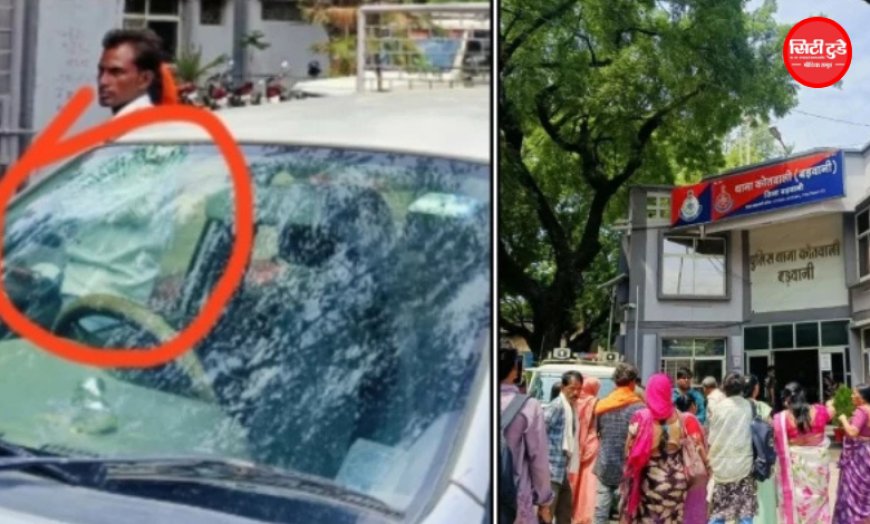 कसरावद पुल पर चलती बस से नर्मदा में फेंका नारियल, कार का शीशा चकनाचूर; 30-35 यात्री थाने पहुंचे