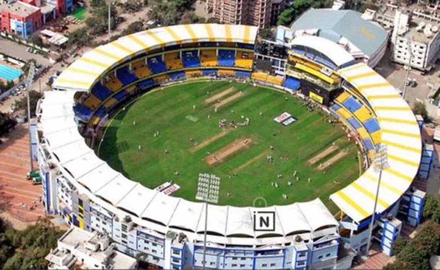भारत-वेस्टइंडीज T20 से पहले बदलेगा इंदौर के होलकर स्टेडियम का लुक, किले की थीम पर बन रहा रॉयल एंट्री गेट