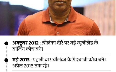 चामिंडा वास पहली बार IPL में कोचिंग देंगे:दिल्ली ने मुनाफ की जगह फास्ट बॉलिंग कोच बनाया; युवराज और गांगुली के साथ काम करेंगे 2 घंटे पहले